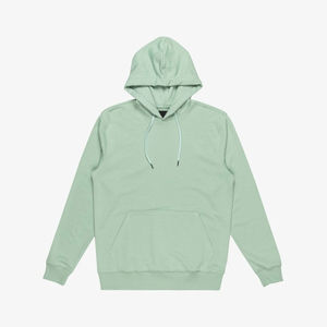 Sweat à capuche à manches longues pour homme avec poche en polaire 100% coton tricoté doublé anti-froissement - Product Image 1