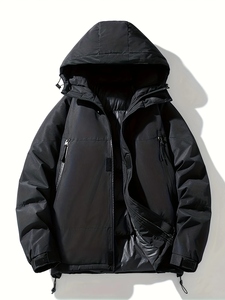 เสื้อแจ็คเก็ตพัฟเฟอร์บุผ้าสำหรับผู้ชาย อุ่นสบาย ระบายอากาศ กันน้ำ กันลม เหมาะสำหรับฤดูหนาว ดีไซน์ทันสมัย รับทำแบรนด์ตามสั่ง - Product Image 2