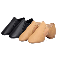 Chaussures de danse Jazz BOLD SMART pour hommes et femmes, dessus élastique de qualité supérieure, à enfiler, en cuir véritable, chaussures de danse professionnelles, style classique