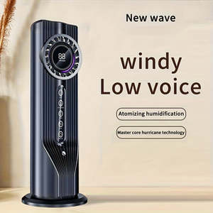 Electric Battery-Powered Personal Quick Cooling Fan <b>Humidifier</b> <b>Misting</b> Features for Home Office Comfort AC Air Conditioner Type - Product Image 3