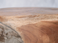 Tabouret en teck massif, mobilier d'appoint pour restaurant, hôtel, villa, complexe hôtelier, café, mobilier commercial pour l'hôtellerie, vente en gros