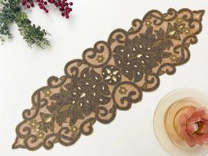 Elegante único artístico con cuentas corredor Floral hecho a mano Premium clásico mantel de lujo uso interior decorativo duradero corredor - Product Image 2