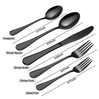 Ensemble de couverts en acier inoxydable de haute qualité, finition miroir durable, couteau, fourchette, cuillère, au prix le plus bas.