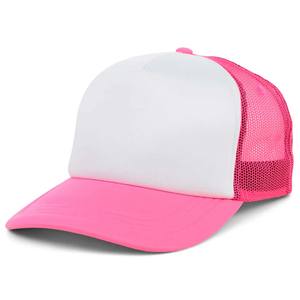OEM personalizado de alta calidad de 5 paneles de moda adulto de algodón de sarga de malla gorra de camionero al por mayor de ala curva parche Logo gorra deportiva - Product Image 1