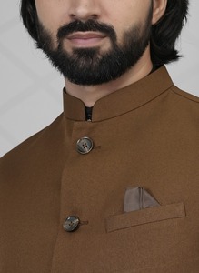 Gilet pour homme de qualité supérieure, sur mesure, couleur marron, pour mariages, cérémonies, marques de mode disponibles pour l'exportation, prix - Product Image 3