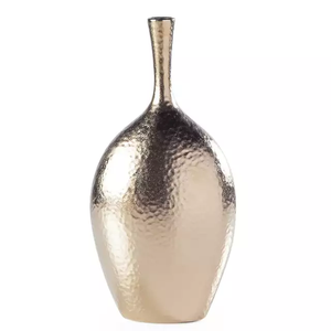 แจกันดอกไม้ทำจากโลหะสีผสมเข้ากันดีที่สุด,แจกันและแจกันดอกไม้ดีไซน์แฮนด์เมดสำหรับตกแต่งบ้านสีเขียว - Product Image 6