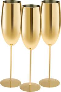 Verres à champagne de luxe, vintage, classiques, décoration de mariage, verres à vin en métal or rose pour événements, gobelet à vin, mug - Product Image 6