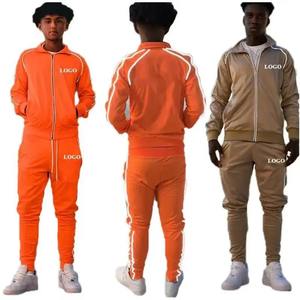 Ensemble 2 pièces Streetwear Survêtement réfléchissant Personnalisé OEM Design Veste de jogging personnalisée Survêtement - Product Image 5