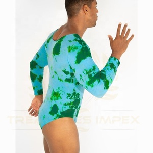 Justaucorps à manches longues pour homme, col rond, respirant, couleurs personnalisées, marque privée pour impression sérigraphique sur polyester, logo personnalisé - Product Image 6