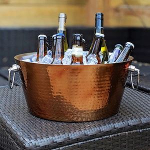 Design moderne seau à glace en métal vin bière bouteille refroidisseur seau de stockage pour la maison bar restaurant hôtel refroidisseur glace boisson bac - Product Image 3