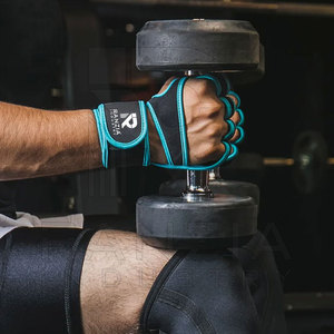 WOD fabricante de guantes ajustables al por mayor logotipo personalizado deportes gimnasio guantes Cross entrenamiento levantamiento de pesas empuñaduras guantes de entrenamiento - Product Image 5