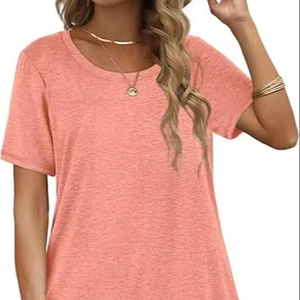 T-shirt de détresse graphique personnalisé pour les femmes Loose Vintage Style Cotton O-Neck Streetwear With Touch T-shirt de détresse pour les femmes - Product Image 1