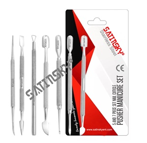 Kit de herramientas de Podología Juego de 5 piezas con flecha cóncava y pinzas para uñas de los pies de llama, Lima negra y sonda Instrumentos forjados alemanes - Product Image 6