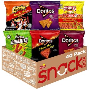 Assortiment de Snacks Piquants Frito-Lay Fiery Mix, Sachets Individuels de Snacks Chauds et Épicés, 2,56 Livres, (Paquet de 40) - Product Image 1