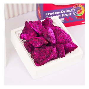 Cubo de fruta de dragón seco crujiente dulce FD, Cubo de fruta de dragón liofilizado FD/rebanado en paquete al vacío, fruta de dragón liofilizada - Product Image 5