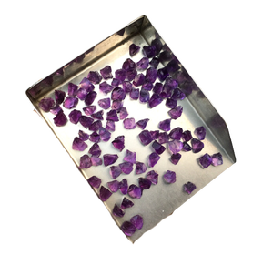 February Birthstone 50-Piece Natural Purple <b>Amethyst</b> 4-6 MM Loose Gemstones in Rough Size <b>Raw</b> <b>Amethysts</b> - Product Image 4
