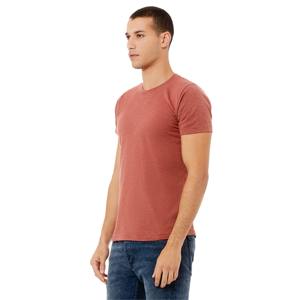 T-shirt décontracté à col rond pour hommes, teint uni, coupe régulière, tricoté à manches courtes, léger, confortable et doux, pour tous les jours - Product Image 2