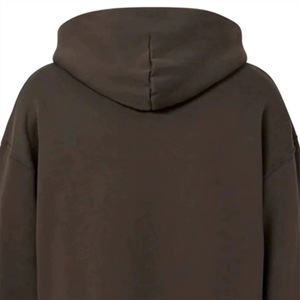 Sweat-shirt à capuche zippé en polaire pour homme, couleur unie, coupe oversize, décontracté, avec poche avant, idéal pour l'automne - Product Image 4