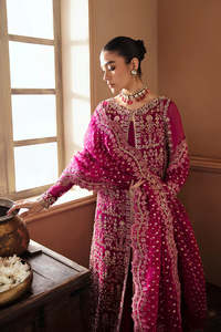 Lehenga Choli Anarkali en Chiffon Royal Brodé avec un Design Maxi à Manches Longues Sans Plis Vêtement de Fête Pakistanais pour Femmes - Product Image 6