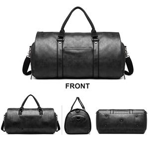 Custom Logo Luxury 2 in 1 Hanging <b>Weekend</b> <b>Bag</b> Carry on Pu Leather Convertible Suits Gym <b>Bag</b> Travel Garment Duffle <b>Bag</b> for <b>Men</b> - Product Image 5