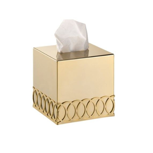 Prime Quality Gold Metal Tableware <b>Tissue</b> Box Holder Fancy Rectangle <b>Tissue</b> Box Holder For <b>Weddings</b> Parties Or Any Events Use - Product Image 3