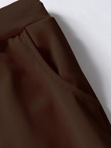 Venta al por mayor de ropa deportiva informal para hombres transpirable de algodón polar de cintura alta Jogger Pantalones de chándal para correr entrenamiento - Product Image 3