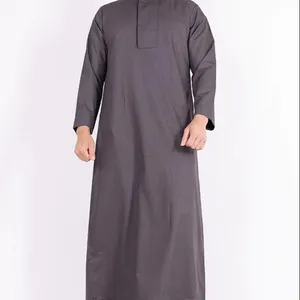 2023 último Thobe étnico para hombres árabe thobe Jubba para hombres vestido musulmán Arabia Saudita túnica Abaya estilo musulmán Thobes - Product Image 1