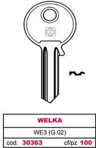 Llave de latón We3 (g.Vac 4) Welka - Product Image 1