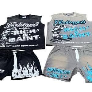 เสื้อกล้ามกางเกงขาสั้นแห้งเร็วของผู้ชายเสื้อกล้ามระบายอากาศสำหรับวิ่งยิมกีฬากลางแจ้งดีไซน์ตามสั่งขนาดพิเศษ - Product Image 5