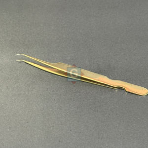 Pince à épiler de meilleure qualité en acier inoxydable pour isoler les cils pince à épiler greffée or rose - Product Image 1