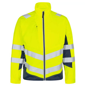 Vestes imperméables à glissière avant avec bande réfléchissante Softshell pour hommes - Product Image 1