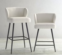 Tabouret de bar et de comptoir pivotant sans dossier, style nordique de luxe, pour discothèque, café, pub, empilable, mobilier de luxe, restaurant, cuisine nordique