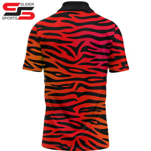 T-shirt de sport de golf pour homme, à manches courtes, avec logo personnalisé, respirant, vente en gros, imprimé par sublimation - Product Image 4