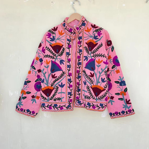 Suzani broderie vêtements d'hiver veste femmes manteau matelassé veste ethnique unisexe manteau - Product Image 1