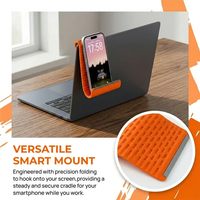 Soporte Plegable Minimalista de Silicona Suave para Teléfono Celular, Soporte Portátil Creativo y Flexible para Escritorio, Universal para Laptop, Móvil y Automóvil