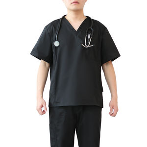 2024 nuevos uniformes médicos de manga corta con estilo uniformes de Hospital impermeables para hombres y mujeres tela de lona de alta calidad personalizada - Product Image 5