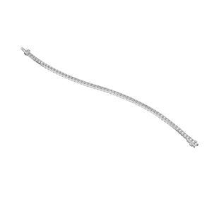 Elegante Brazalete de Cadena Fina de Plata de Ley 925 con Moissanita de 5.94 Quilates, Chapado en Rodio, Joyería Personalizada, Regalo para Mujer, Fiesta - Product Image 2