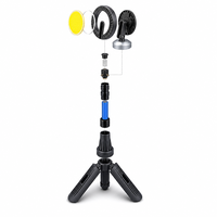Lampe de travail pliable G11 COB avec support télescopique rechargeable
