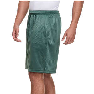 Shorts de sport décontractés pour hommes 2025 avec logo personnalisé, séchage rapide, respirants, écologiques, en maille unie - Product Image 3