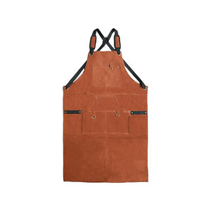 ผ้ากันเปื้อนกันน้ำสำหรับผู้ชายพร้อมสายหนังทำจากหนัง - Product Image 5