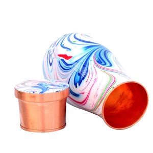 Premium Quality Sale Metal Printed Custom Pure Copper Bedside Carafe With Tumbler for Ayurvedic Health Benefits <b>Water</b> <b>Bottle</b> - Product Image 5