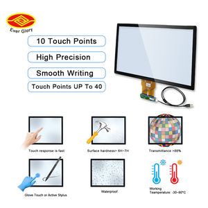 หน้าจอสัมผัสขนาดใหญ่แบบกำหนดเอง 17 18.5 21.5 32 <span class=keywords><strong>43</strong></span> นิ้ว หน้าจอสัมผัส HMI กันน้ำ แบบ Capacitive มัลติทัช LCD - Product Image 2