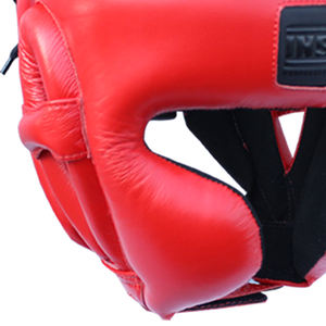 Casco de Boxeo de Cuero Vacuno de Alta Calidad, Diseño Nuevo, Fabricante OEM, Equipo de Entrenamiento, Protector de Cabeza para Boxeo - Product Image 4