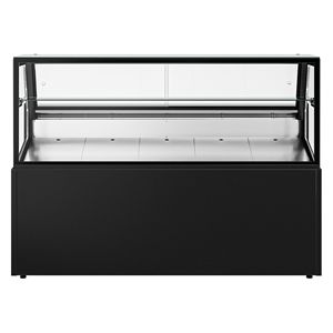 Meuble de comptoir - 1580x910mm - double vitrage - façade noire - éclairage LED - capacité 230 litres - Product Image 5
