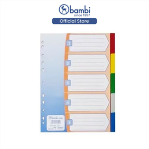 Văn phòng phẩm Nguồn cung cấp văn phòng giá bán buôn A4 đa màu 5 phần <span class=keywords><strong>Manila</strong></span> thư mục tập tin giấy ngăn - Product Image 4