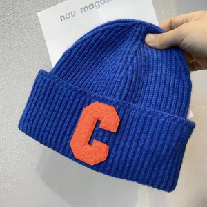 Custom Knitted Beanie Hats With Embroidery Text Logo and Print Image Personalized Design Winter Warm Hat Beanie Hat - Product Image 1