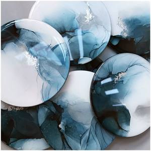 Optimisation des sous-verres en résine de luxe faits à la main tampons carrés de couleur personnalisables pour ensemble de tapis de cuisine de table meilleur prix - Product Image 3