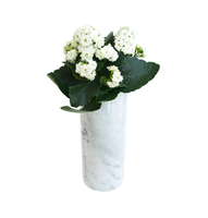 Vase à fleur en marbre de luxe antique Pots de plantes décoratifs d'intérieur pour la décoration de la maison fournisseur en gros meilleur prix