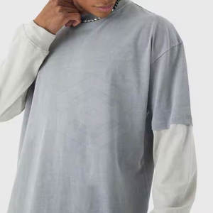 Vente chaude Double Couche T-Shirt Respirant Double Couche T-Shirt Hommes Confortable Streetwear Double Couche T-Shirts - Product Image 2