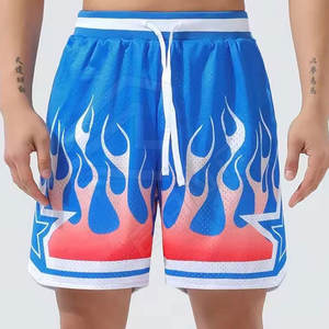 กางเกงขาสั้นเล่นบาสเก็ตบอลสำหรับผู้ชายกางเกงขาสั้นเล่นกีฬาออกกำลังกายแบบแห้งเร็วพร้อมโลโก้ขนาดใหญ่พิเศษสำหรับฤดูร้อน - Product Image 1